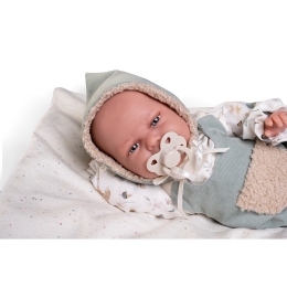 Doll - newborn Clara with blanket, 34 cm (2)