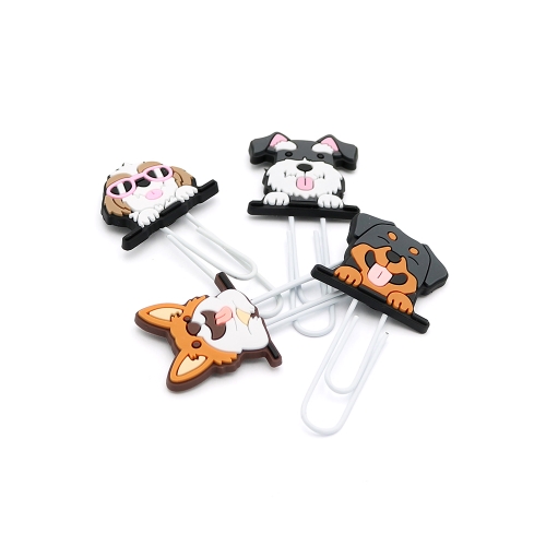 Decorative Clip / Bookmark "Dog" 7 cm (Set of 4) (1)