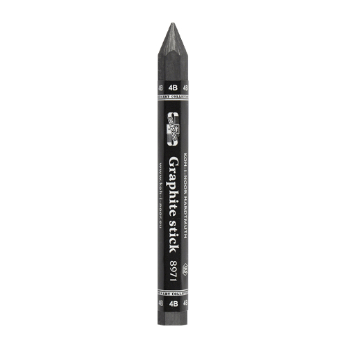 Ceruzka grafitová KOH-I-NOOR v laku 4B, čierna 1 ks