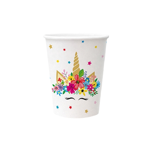 Paper cup PAW Eco 250 ml Unicorn Party / 10 pcs
