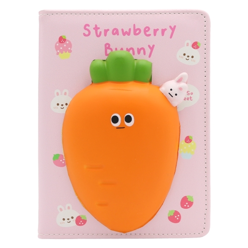 Detský zápisník 127 x 175 mm, 80 listov, mäkká PU obálka - Carrot
