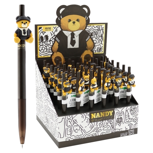 Gel pen JUNIOR Nandy Bear 0,5 mm, blue refill (mix of designs) (1)