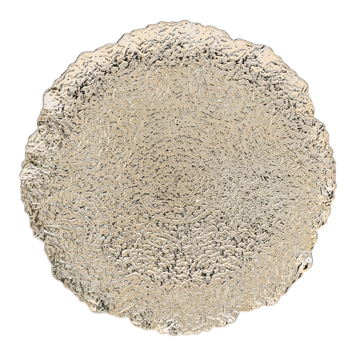 PLATE ORGANIC SHAPE 40CM GOLD
