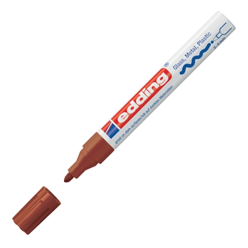Lakový popisovač Edding 750 hnedý
