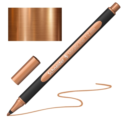 Popisovač Schneider Paint-It 020 Metallic hrot 1-2mm - metalická medená