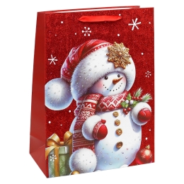 Christmas Gift Bag, 32x26x12 cm (assortment of 4 designs - price per piece) (4)