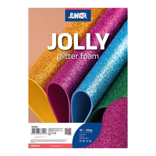 Dekoračná pena A4 EVA Glitter Fuchsia