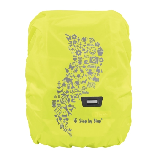 Raincoat for a school briefcase or backpack, yellow