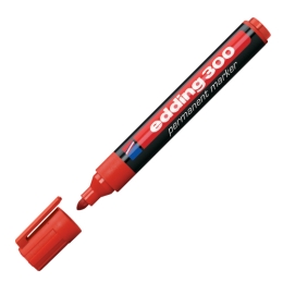 Permanent marker Edding 300 red
