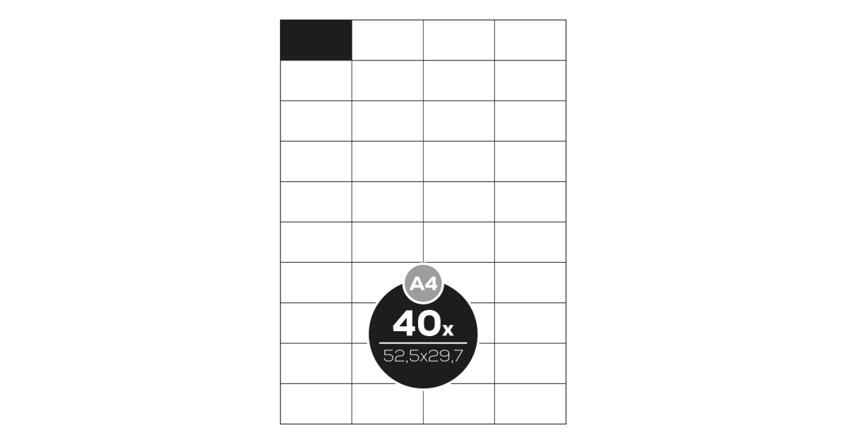 Sticker Paper Printable - A4 size - 25 Pcs