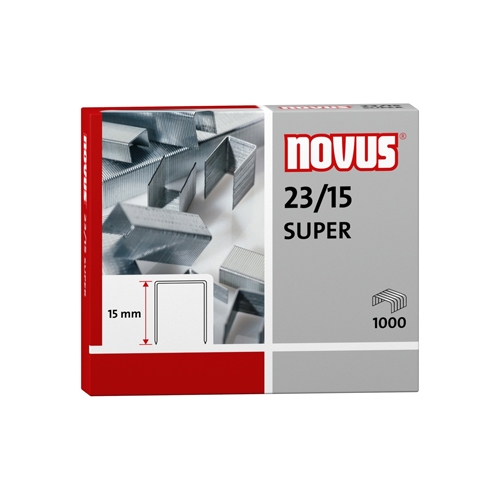 Paper clips Novus 23/15 super 1000