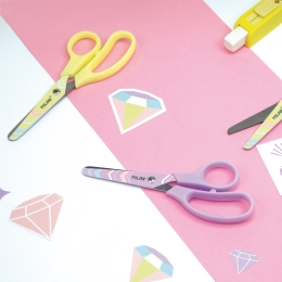Scissors MILAN Basic Pastel Edition purple - blister