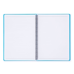 Spiral notebook, lined A5 /60 sheets, PP cover NEO COLORI - blue (1)
