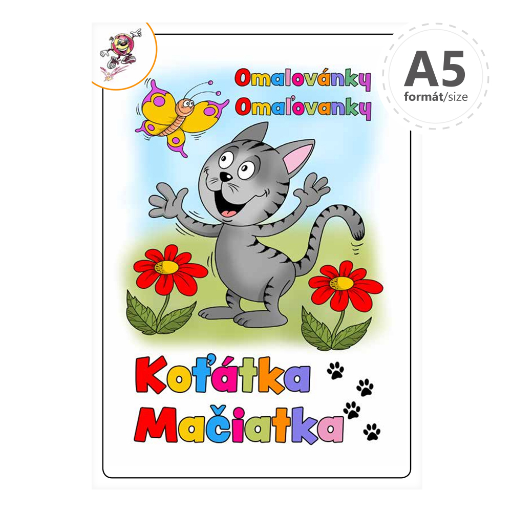 Omaľovanka A5 - Mačiatka
