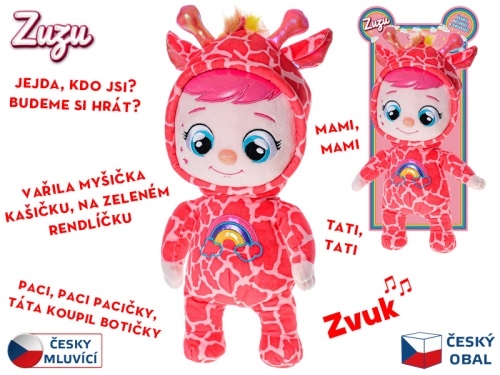 35cm BO "try me" stuffed body Zuzu doll w/Czech speaking and singing 0m+ on TOC