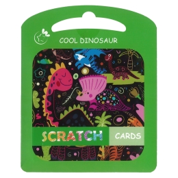 Scratch cards A5 (mix of 4 motifs) 4 pcs + wooden pen (1)