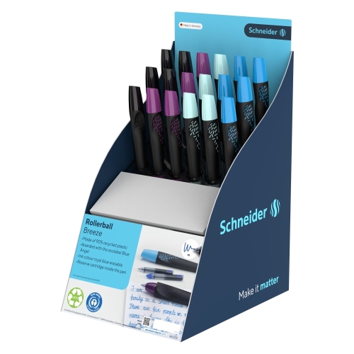 Schneider Breeze Roller Bottle Display (18 pcs) - blue refill (3)