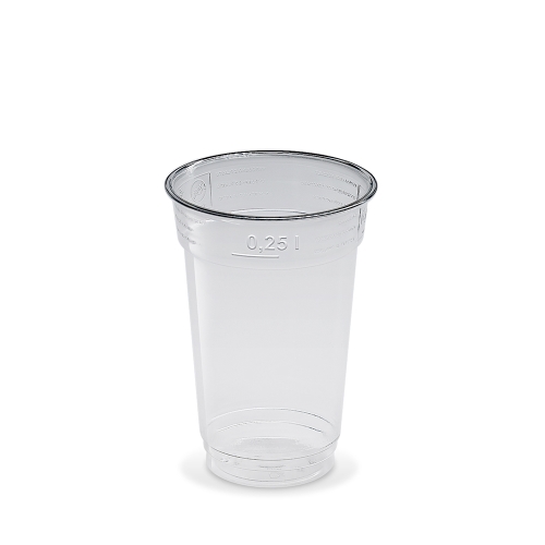 Cup (PET) clear O78mm 0.25L [50 pcs]