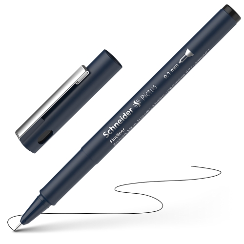 Fineliner Schneider Pictus 0.1 - black refill