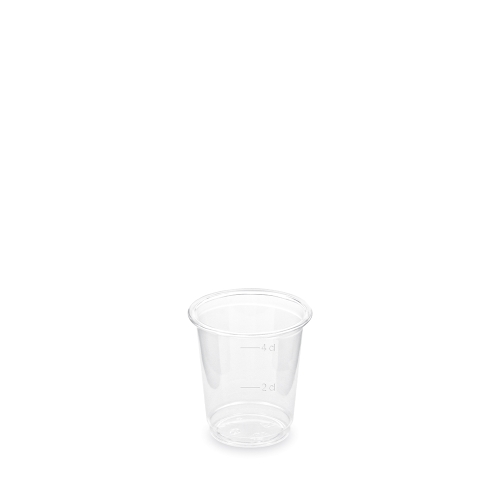 Clear PET cups 4cl /40pcs/