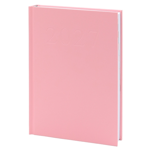 Diary A5 1 page/1 day 2027 - Standard pink
