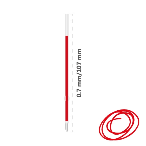 DRY-GEL refills 0,7 red MILAN