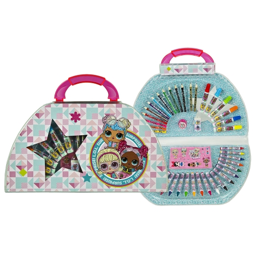 Case with 51 art supplies - LOL