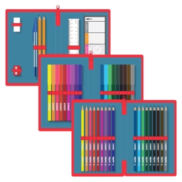 Pencil case full - 3 bunk, 43 parts JUNIOR S8 - Hockey (1)