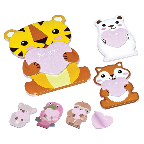 Bursting block with print 78x116 mm, 20 l. - Animals, mix 1