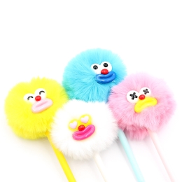 Gel pen JUNIOR Sausage Mouth PomPom 0,5 mm, blue refill (mix of colours) (2)