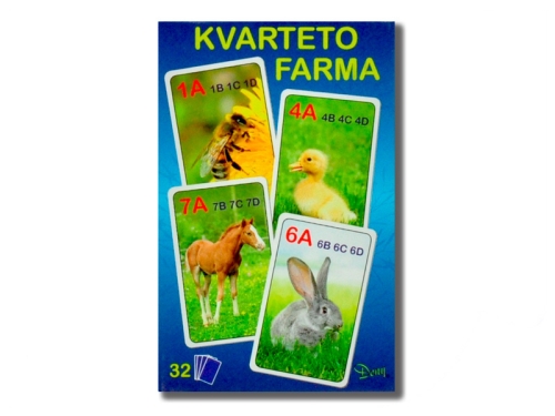 7x10,5x1,5cm quartet farm 32pcs in PBX