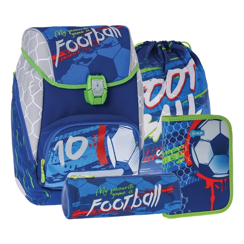 Školská taška - 4-dielny LOGIC SET - Football 10