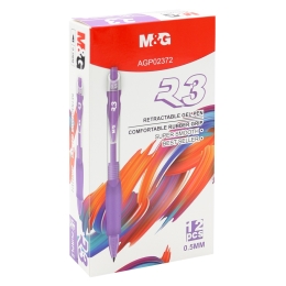 Gel pen M&G R3 - purple ink (1)