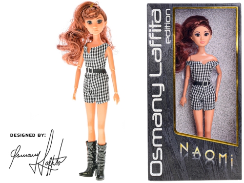 31cm plastic Osmany Laffita edition bendable doll Naomi in WBX