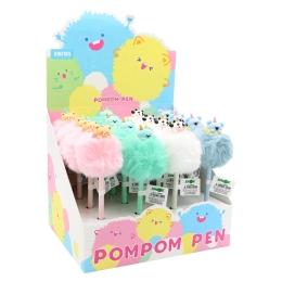 Pero gélové JUNIOR PomPom 0,7 mm, modrá náplň /1ks