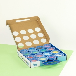 Plasticine MILAN Soft Dough basic, neon, glitter colors - set of 16 pcs (6)