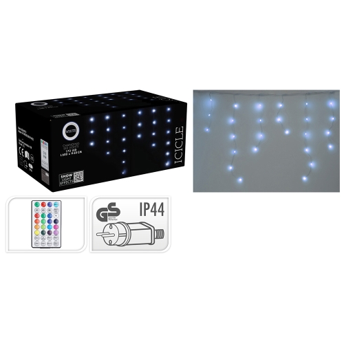 Light chain with hanging strands 172 LED cold white, outdoor. 230V