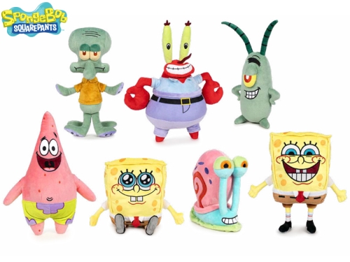 SpongeBob 7asstd 30cm plush characters 0m+