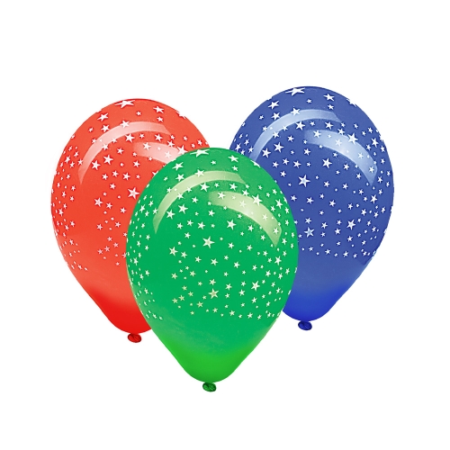 Balloon L 30 cm, Stars /100 pcs/