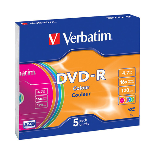 DVD-R Verbatim DataLife Plus 16x, 4,7 GB, 5-pack