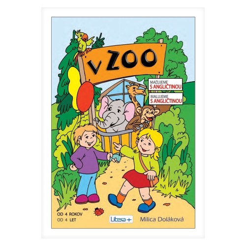 Coloring book A4 Litera - At the Zoo (we paint with English)
