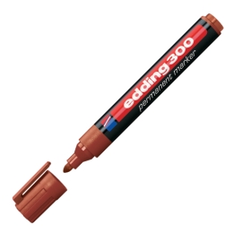 Permanent marker Edding 300 brown