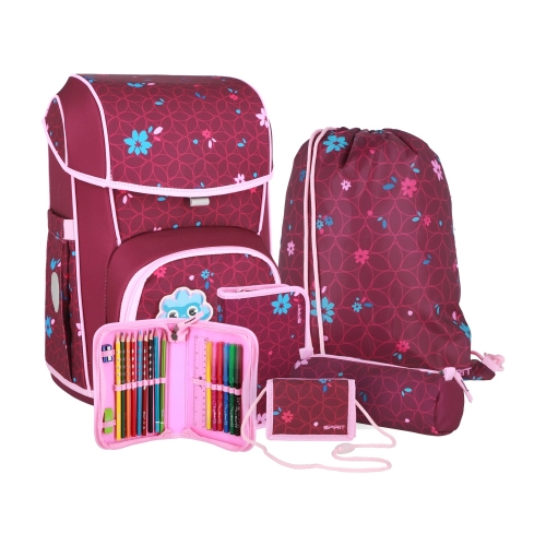 School bag - 6-piece set COSMO - Flower