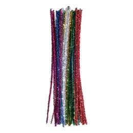 Dekoračné drôtiky 30 cm mix farieb Glitter / sada 30 ks Dekoračné drôtiky 30 cm mix farieb Glitter / sada 30 ks