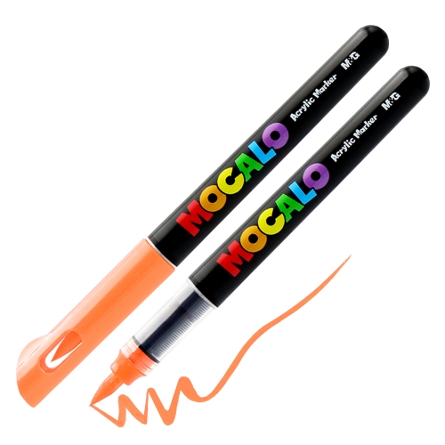 M&G MOCALO Acrylic Marker, brush tip - Orange 303