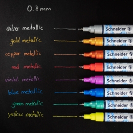 Marker Schneider Paint-It 011 Metallic, set of 4, tip 2mm (2)