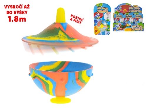 Toys&Trends 4asstd color (red,yellow,green,blue) hip hop jumps toe on BC 12pcs in DBX