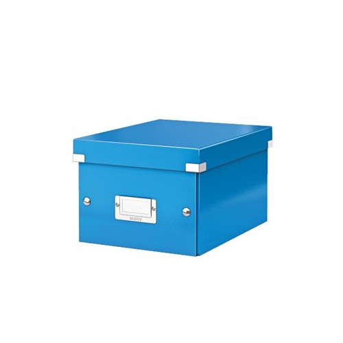Archivačná krabica "CLICK&STORE", A5, lakový lesk, modrá