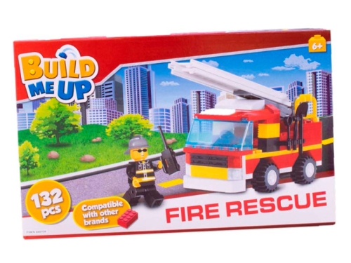 BuildMeUP blocks - Fire rescue 132pcs in PBX