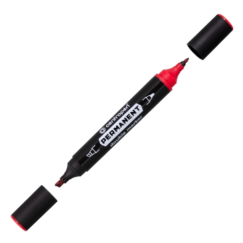 Marker CENTROPEN 1666 double-sided - red